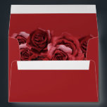 Red Rose Floral - Red Envelope<br><div class="desc">Complete your wedding,  graduation,  or party suite with your Red Rose Floral envelopes.  Add your address or order blank and get address labels to complete the look. Made with hand painted rose florals.</div>