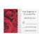 Red Rose Floral RSVP Card