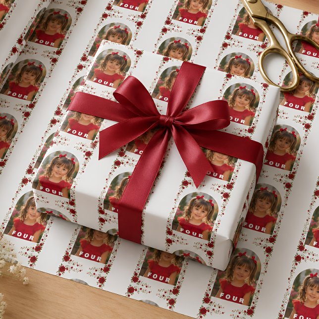 Red Rose Floral Wrapping Paper (Creator Uploaded)