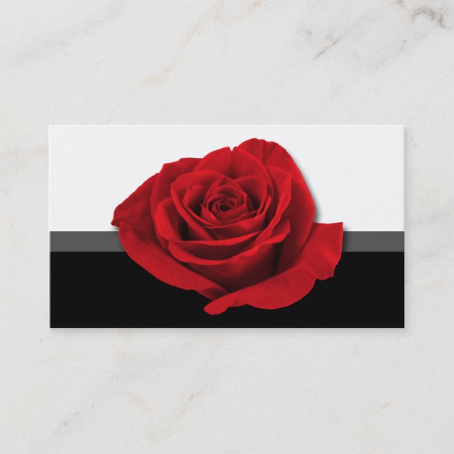 Red Rose - Florist business cards (Front)