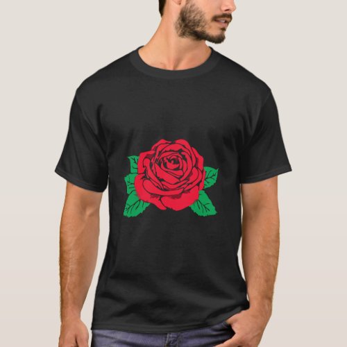 Red Rose Flower Aesthetic Clothes Soft Grunge Punk T_Shirt