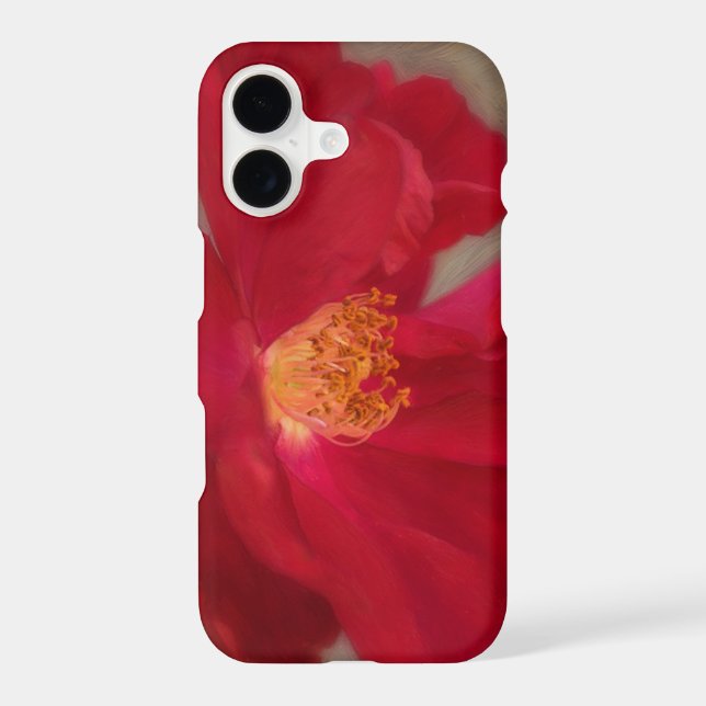 Red Rose Flower Art  iPhone Case (Back)