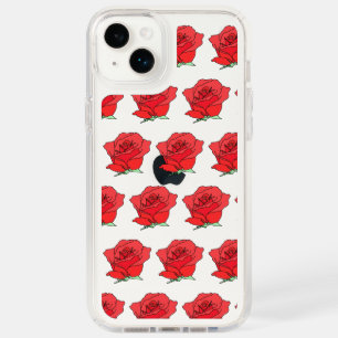 Red Rose Flower Art Speck iPhone 14 Plus Case