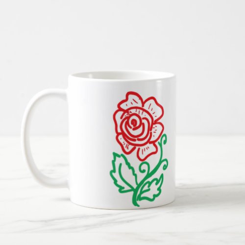 Red rose flower classic coffee mug for you
