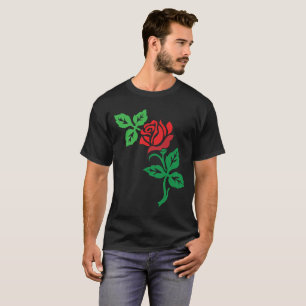 Red Rose Flower Design – Classic Floral Beauty T-Shirt