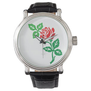 Red Rose Flower Design – Classic Floral Beauty Watch