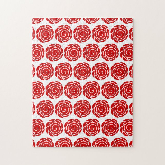 Red Rose Flower Frustrating Jigsaw Puzzle (Vertical)
