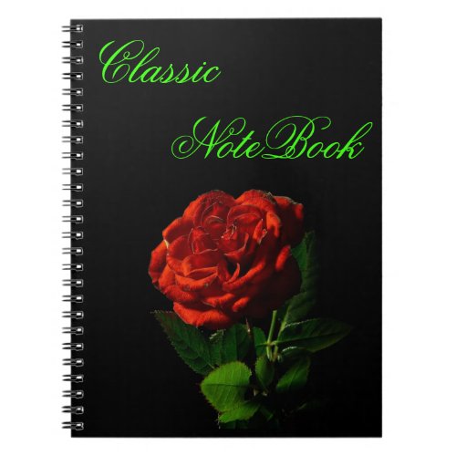 Red Rose Flower NoteBook