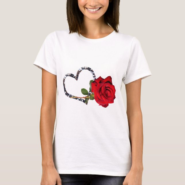 red rose flower T-Shirt (Front)