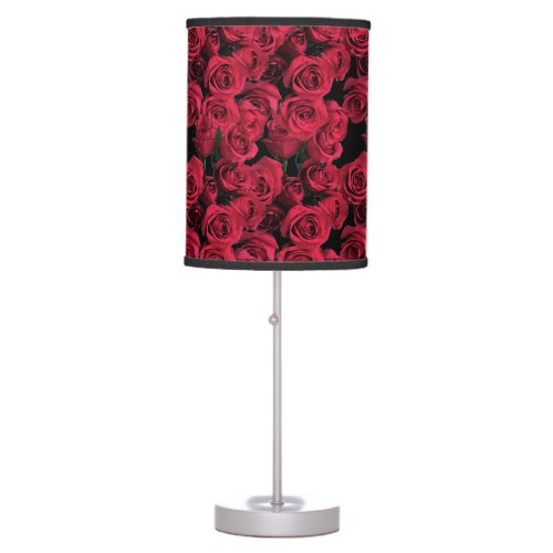 Red Rose Flowers Floral Lamp