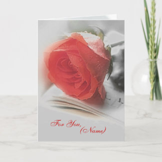 Red Rose - For You Card