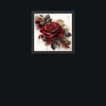 Red Rose Framed Art<br><div class="desc">The Red Rose Poster is fully customizable,  you can customize the poster by adding text,  and images. You can even add your own logo! No matter where you place in your home or office,  it will always look great. Designed by Norman.R.</div>