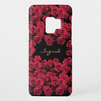 Red Rose Garden Flowers Floral Galaxy S9 Case