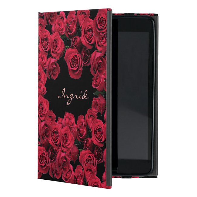 Red Rose Garden Flowers Floral iPad Mini Case