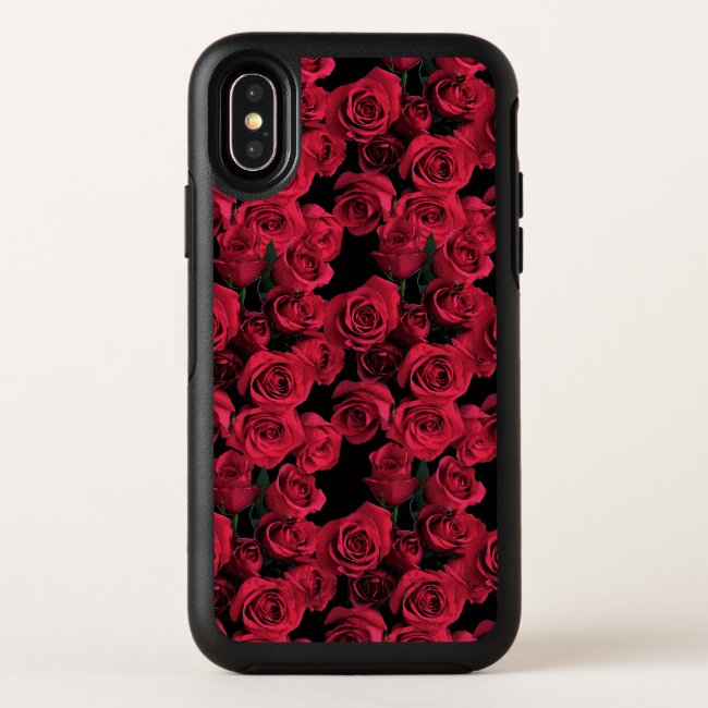 Red Rose Garden Flowers OtterBox iPhone X Case