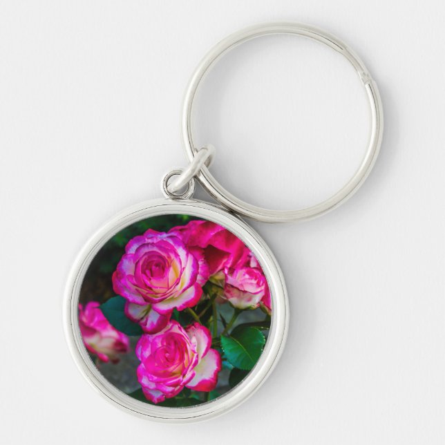 Red Rose Garden Keychain (Front)
