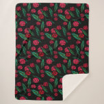 Red Rose Gardener                                  Sherpa Blanket