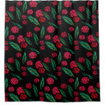 Red Rose Gardener                                  Shower Curtain