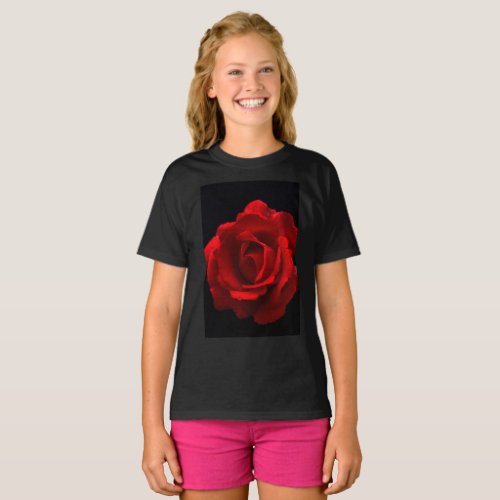 Red Rose gccna T_Shirt