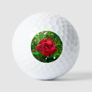 RED ROSE GOLF BALLS
