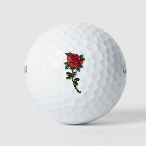 Red Rose Golf Balls