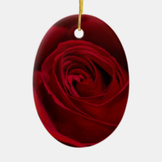 Red Rose Gorgeous Ceramic Ornament
