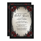 Red Rose Gothic Wedding Bridal Shower Antique Gold