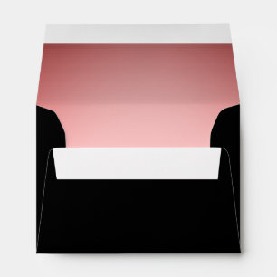 Red Rose Gothic Wedding Matching Invitation Suite Envelope