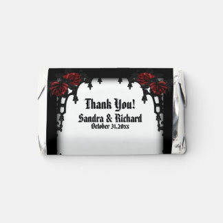 Red Rose Gothic Wedding White Personal Hershey's Miniatures