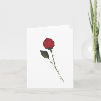 Red Rose Greeting Card