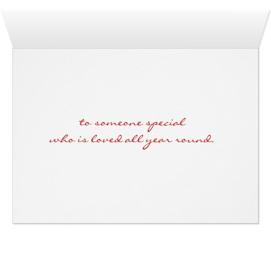 Red Rose Greeting Cards (Inside Horizontal (Bottom))