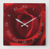 Red Rose Grey Roman Numbers wca