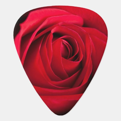 Red Rose Guitar Pick