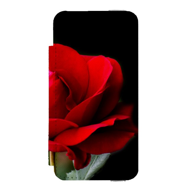 Red rose incipio iPhone wallet case (Folio Front)