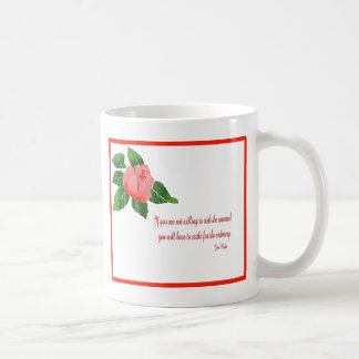 Red rose inspiration coffee mug