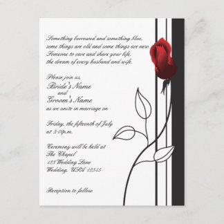 Red Rose Invitation