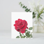 Red Rose Invitation - symbol of love (Standing Front)