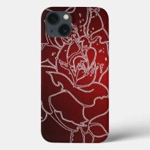 Red Rose iphone 13 case