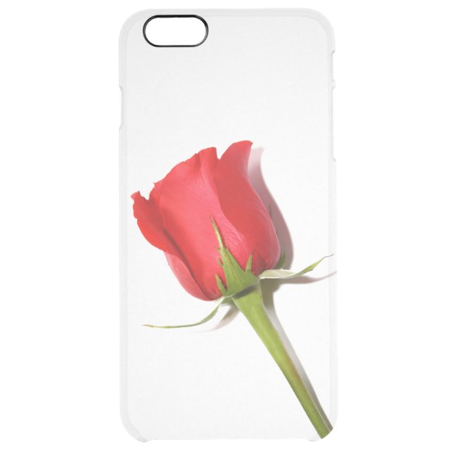 Red Rose iPhone 6 Plus Clear Case (Back)