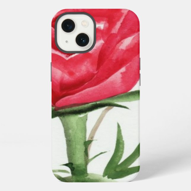 Red Rose Iphone Case (Back)