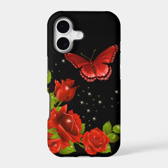 Red Rose Iphone Case (Back)