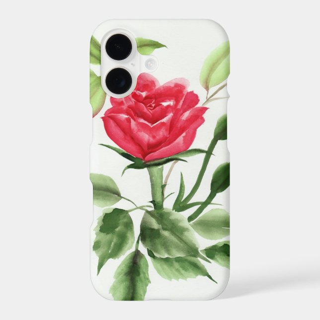 Red Rose Iphone Case (Back)