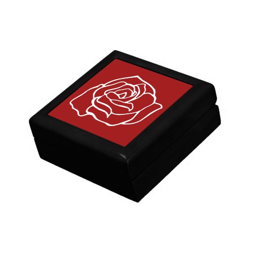 Red Rose Jewelry Box