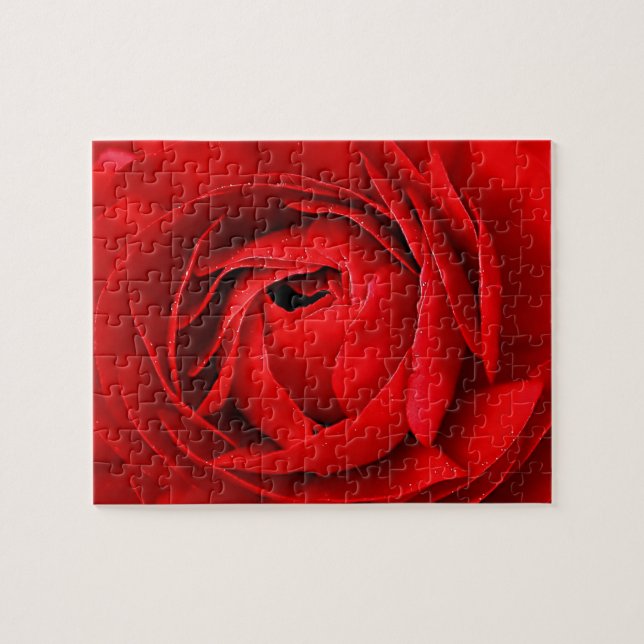 RED ROSE JIGSAW PUZZLE (Horizontal)