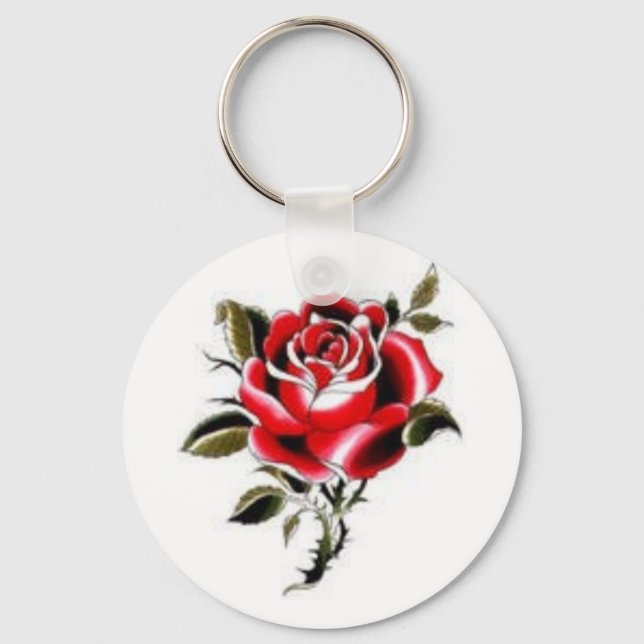red rose keychain (Front)