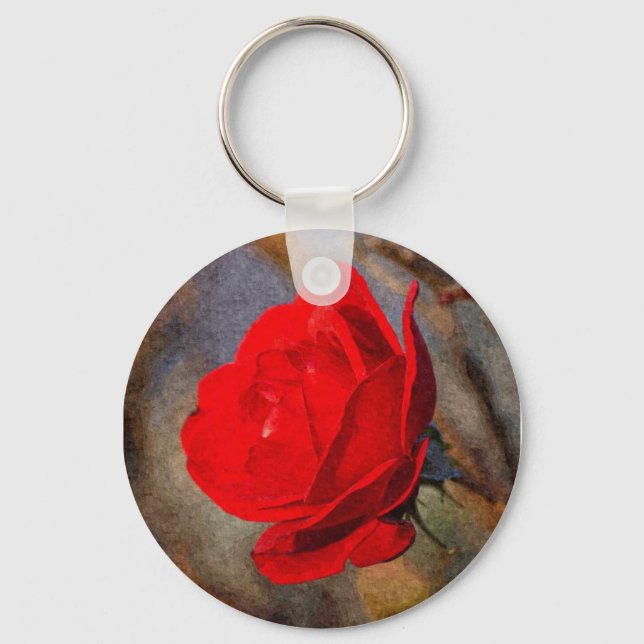 Red Rose Keychain (Front)