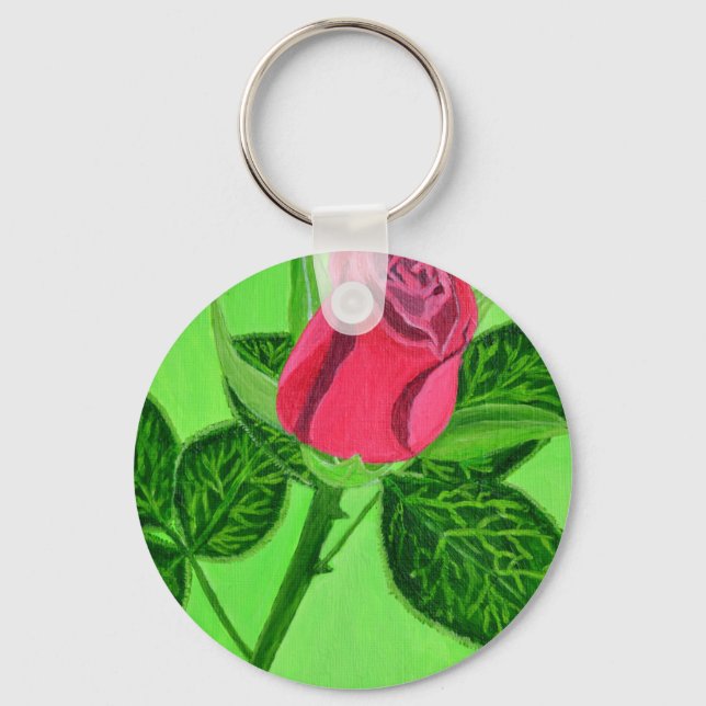 Red Rose Keychain (Front)