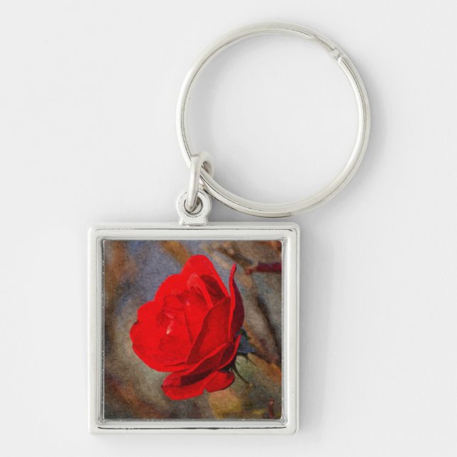 Red Rose Keychain (Front)