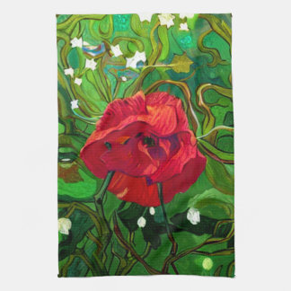 RED ROSE KITCHEN TOWEL