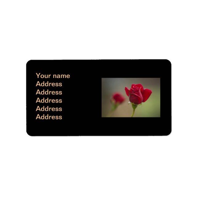 Red Rose Label (Front)